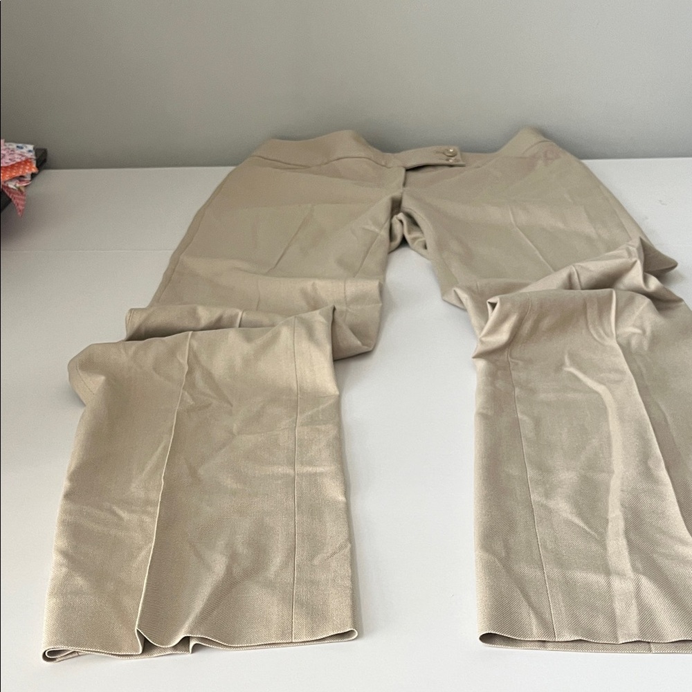 White House Black Market Tan Trousers